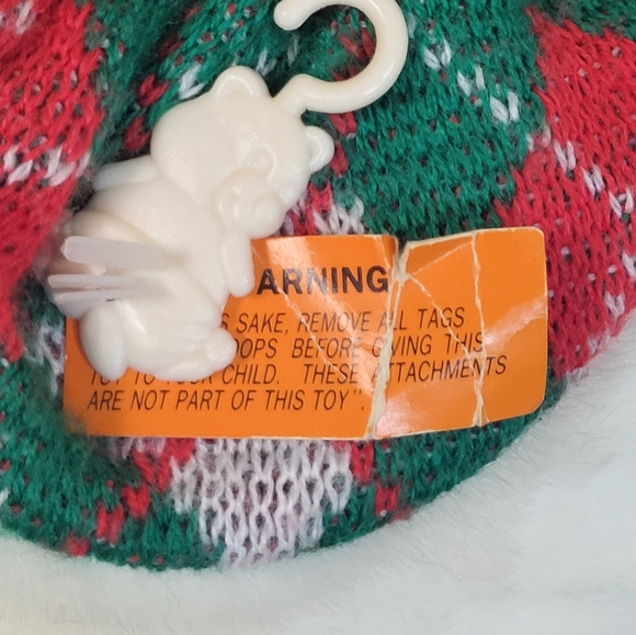 VINTAGE 1990 KMART OUR CHRISTMAS TEDDY BEAR STUFFED ANIMAL PLUSH TOY 1986 - Picture 9 of 11